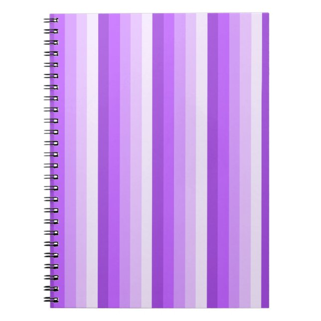 Cuaderno Rayas de sombra púrpura (Frente)