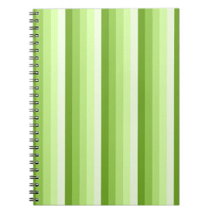 Cuaderno Rayas de sombra verde limón