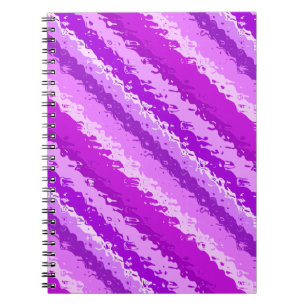 Cuaderno Rayas de vidrio - tonos de ametisto morado