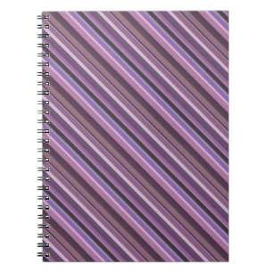 Cuaderno Rayas diagonales malvas