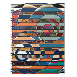 Cuaderno Rayas geométricas coloridas, resumen