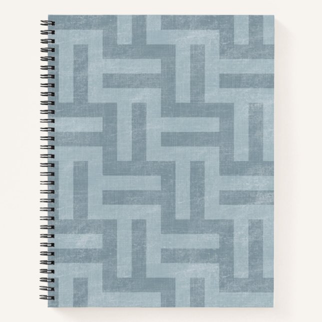 Cuaderno Rayas geométricas verdes (Anverso)