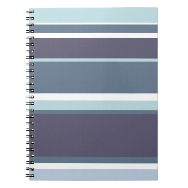 Cuaderno Rayas grises azules (Frente)