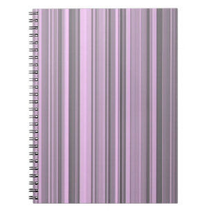 Cuaderno Rayas grises moradas