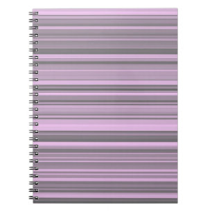Cuaderno Rayas grises moradas