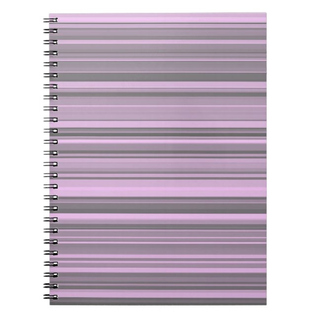 Cuaderno Rayas grises moradas (Frente)