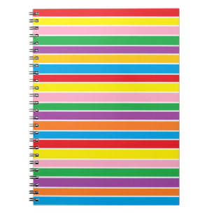 Cuaderno Rayas Horizontales de Arcoíris