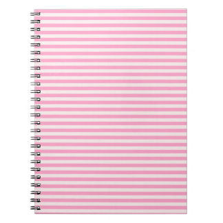 Cuaderno Rayas horizontales - palidezca - rosa y rosa del