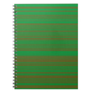 Cuaderno Rayas Marrones Verdes