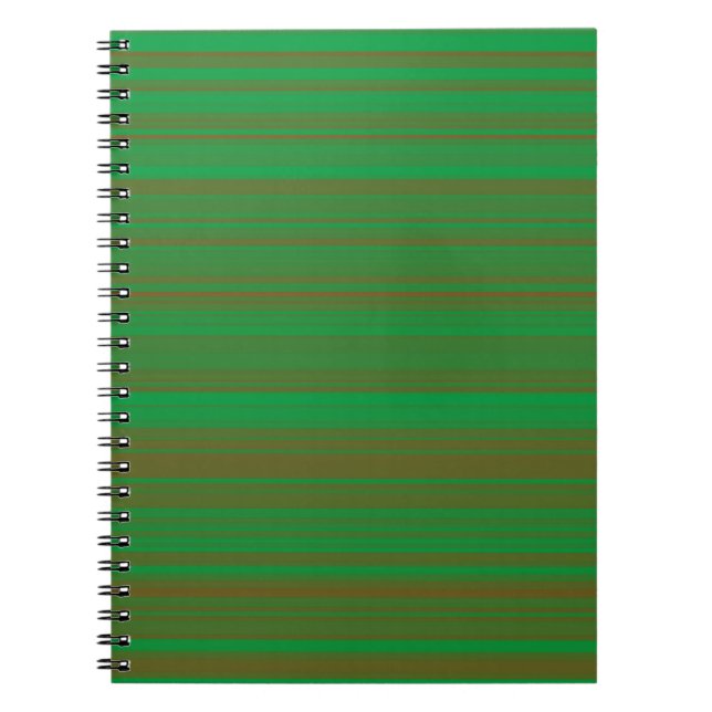 Cuaderno Rayas marrones verdes (Frente)