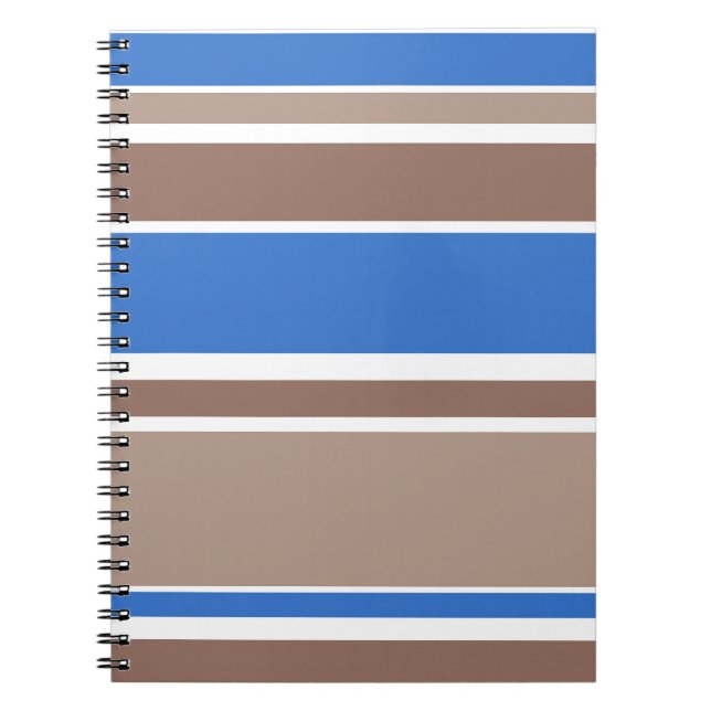 Cuaderno Rayas marrones y azules (Frente)