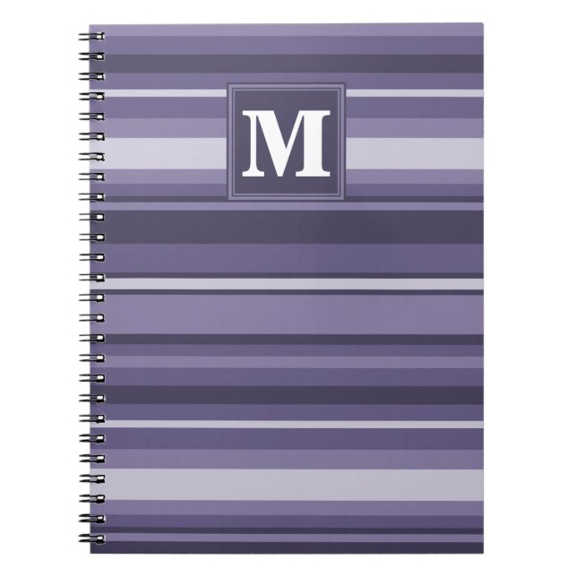Cuaderno Rayas moradas monográficas (Frente)