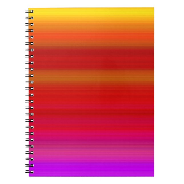 Cuaderno Rayas Multicolores Abstractas (Frente)