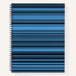 Cuaderno Rayas Negras Azules