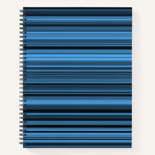 Cuaderno Rayas Negras Azules (Anverso)
