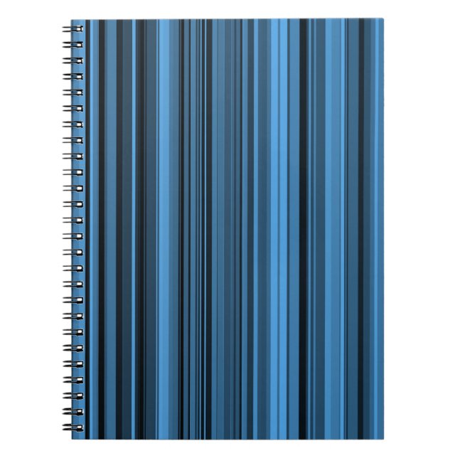 Cuaderno Rayas Negras Azules (Frente)