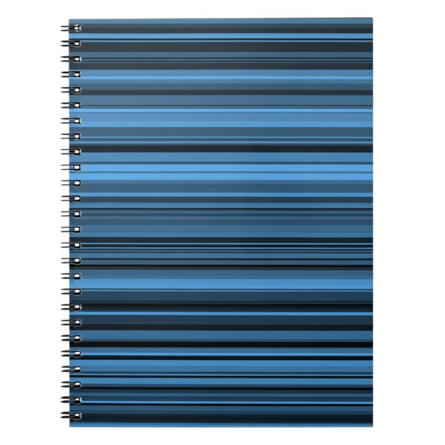 Cuaderno Rayas Negras Azules (Frente)