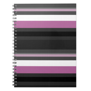 Cuaderno Rayas negras, grises y blancas