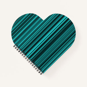 Cuaderno Rayas Negras Verde Azul