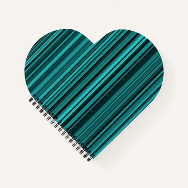Cuaderno Rayas Negras Verde Azul (Anverso)