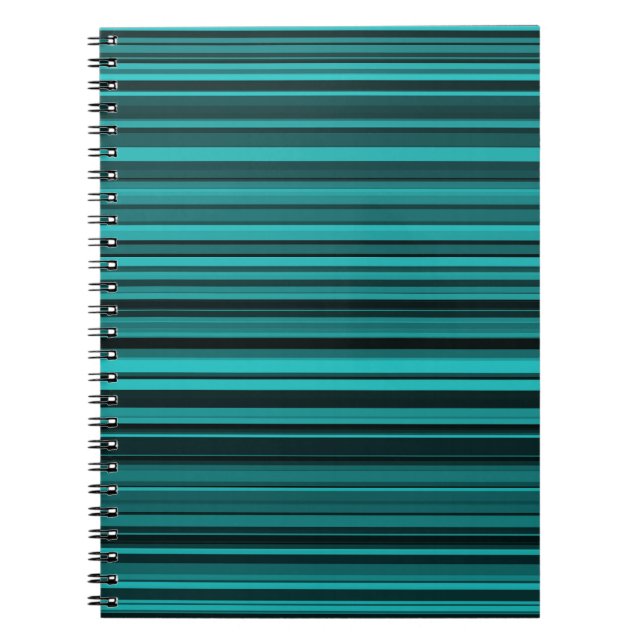 Cuaderno Rayas Negras Verde Azul (Frente)