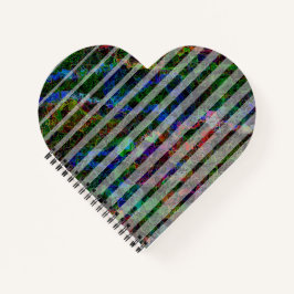 Cuaderno Rayas raras y pequeños cuadrados raspados en línea