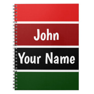 Cuaderno Rayas Rojas Y Verdes