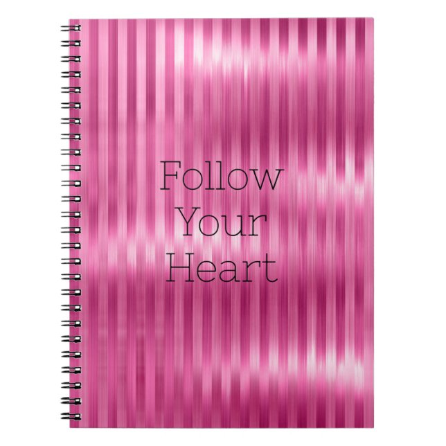 Cuaderno Rayas rosadas de bonito (Frente)