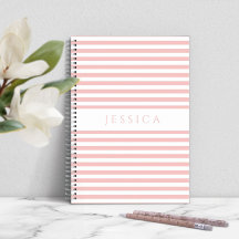 Rayas rosadas modernas personalizadas