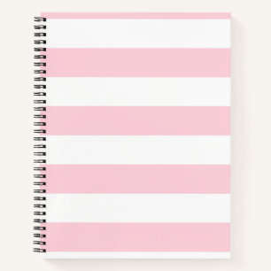 Cuaderno Rayas rosadas y blancas milenarias