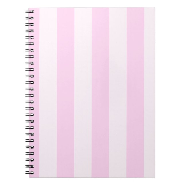Cuaderno Rayas - rosadas y rosas claras (Frente)
