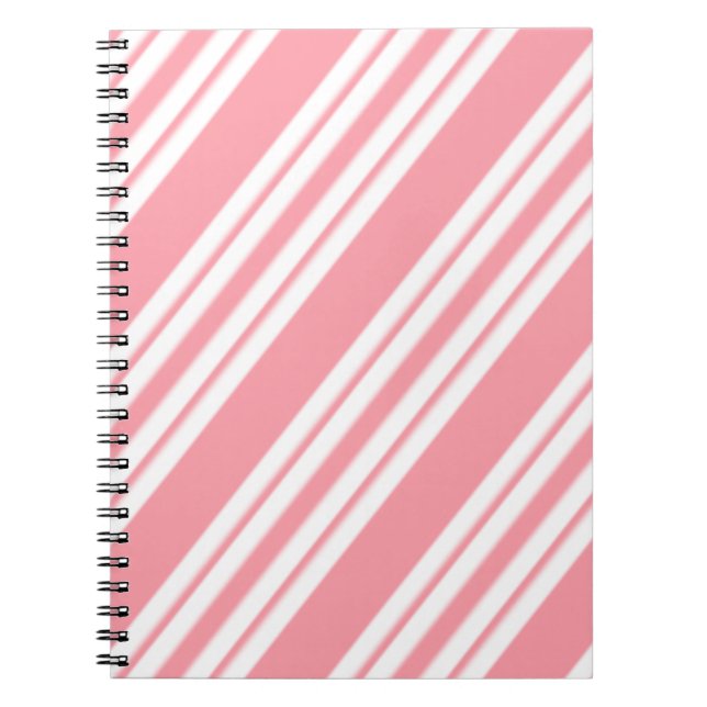 Cuaderno Rayas rosas claras y blancas (Frente)