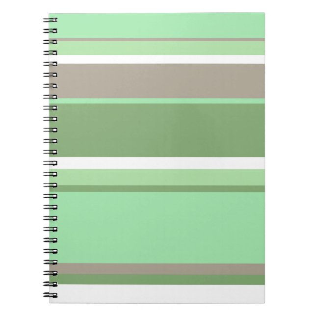 Cuaderno Rayas verdes pálidas (Frente)