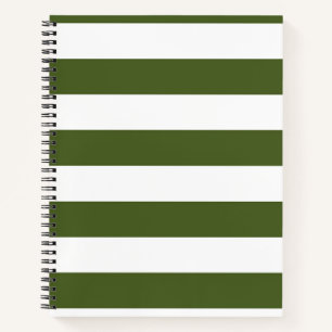 Cuaderno Rayas verdes y blancas de los mosquitos negros