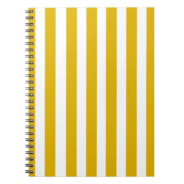 Cuaderno Rayas verticales amarillas y blancas (Frente)