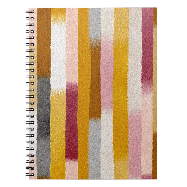 Cuaderno Rayas verticales de acuarela sin costuras (Frente)