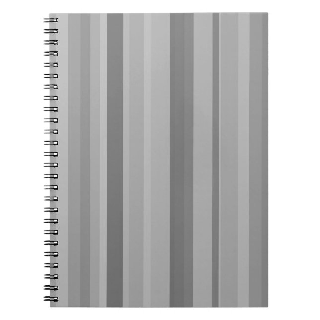 Cuaderno Rayas verticales grises (Frente)