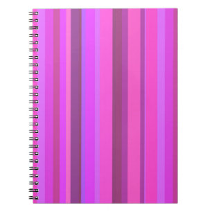 Cuaderno Rayas verticales rosas