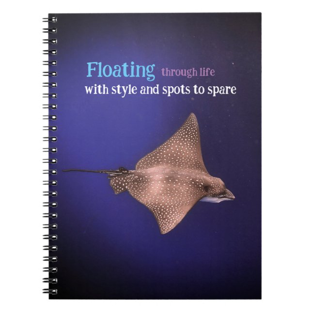 Cuaderno Rayo de águila localizada bajo el agua (Frente)