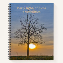 Cuaderno Rayo de sol de primeras luces infinitas posibilida
