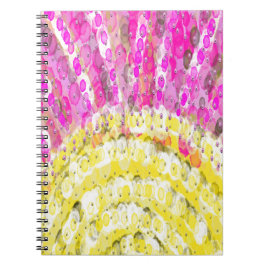 Cuaderno Rayo de sol en amarillo y fucsia