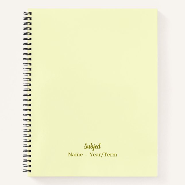 Cuaderno Rayo matutino suave (Anverso)
