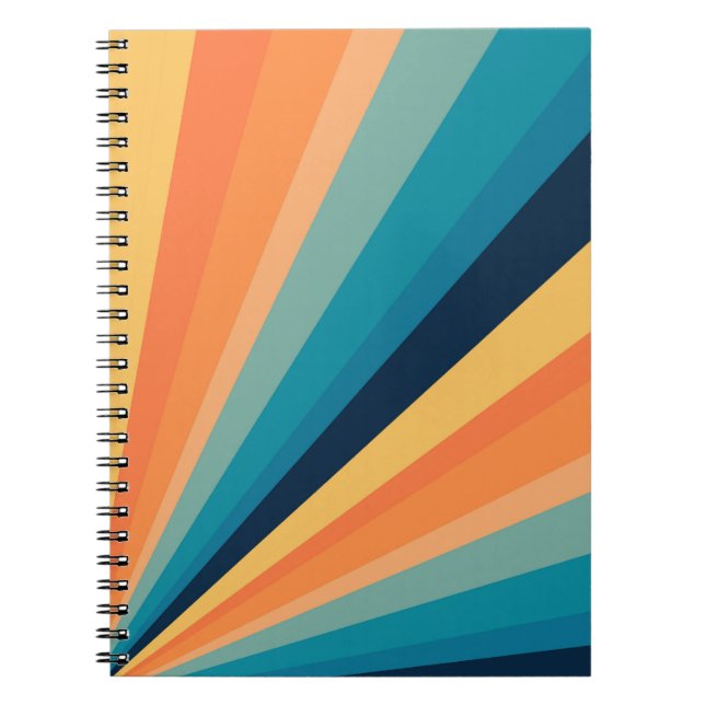 Cuaderno Rayos solares retro (Frente)