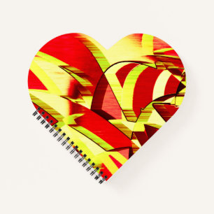 Cuaderno Razas amarillas sobre la imagen roja, con llovizna