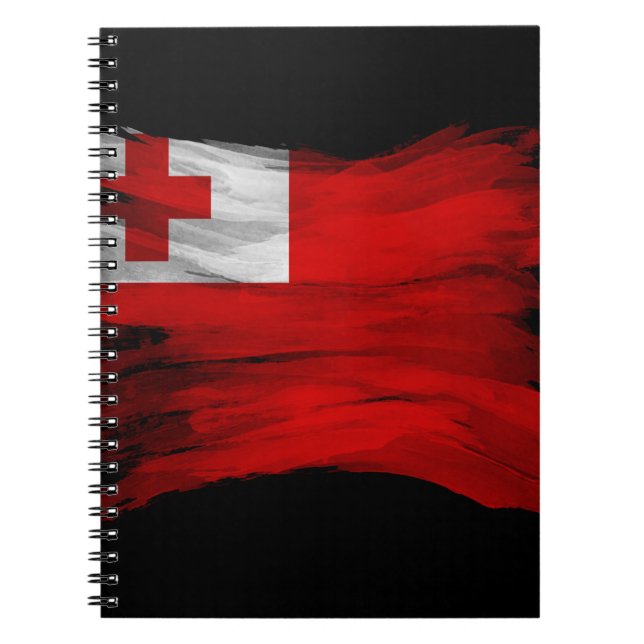 Cuaderno Razo del pincel de la bandera de Tonga, bandera na (Frente)