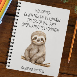Cuaderno Razón de nombre personalizado de oferta divertida
