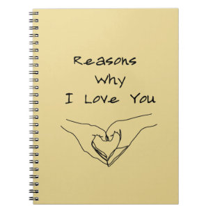 Cuaderno Razones por las que te amo