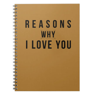 Cuaderno Razones por las que te amo