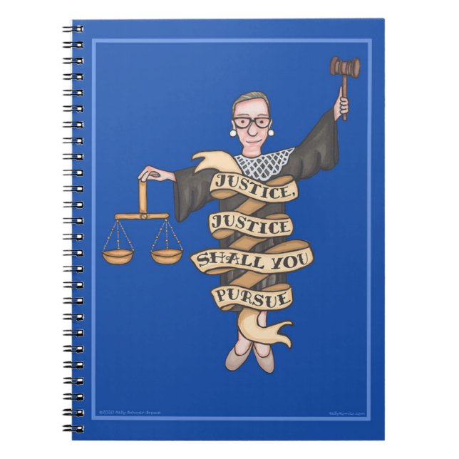 Cuaderno RBG "Justicia, justicia, ¿quieres?" (Frente)