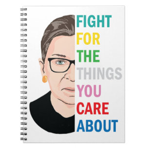 Cuaderno RBG lucha por las cosas que te importan